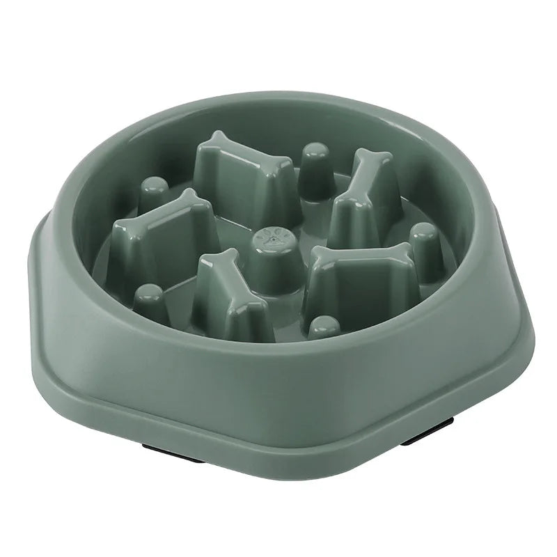 Bone Slow Feeder Dog Bowl