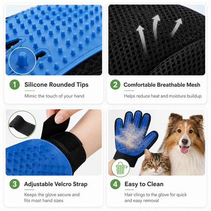 Deshedding Grooming Glove