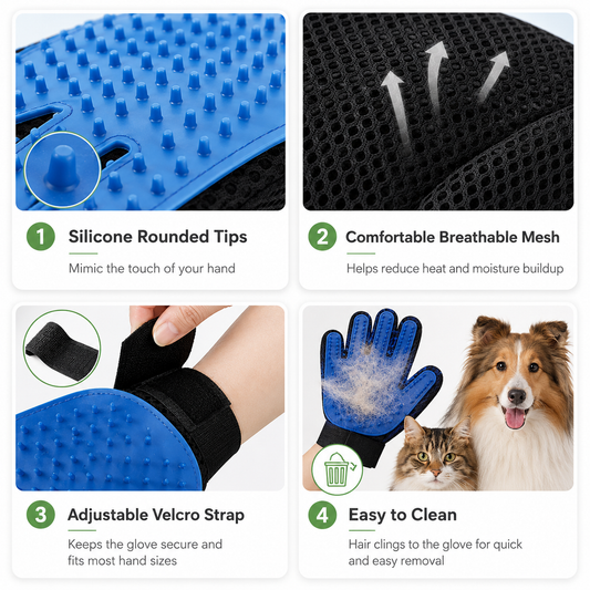 Deshedding Grooming Glove