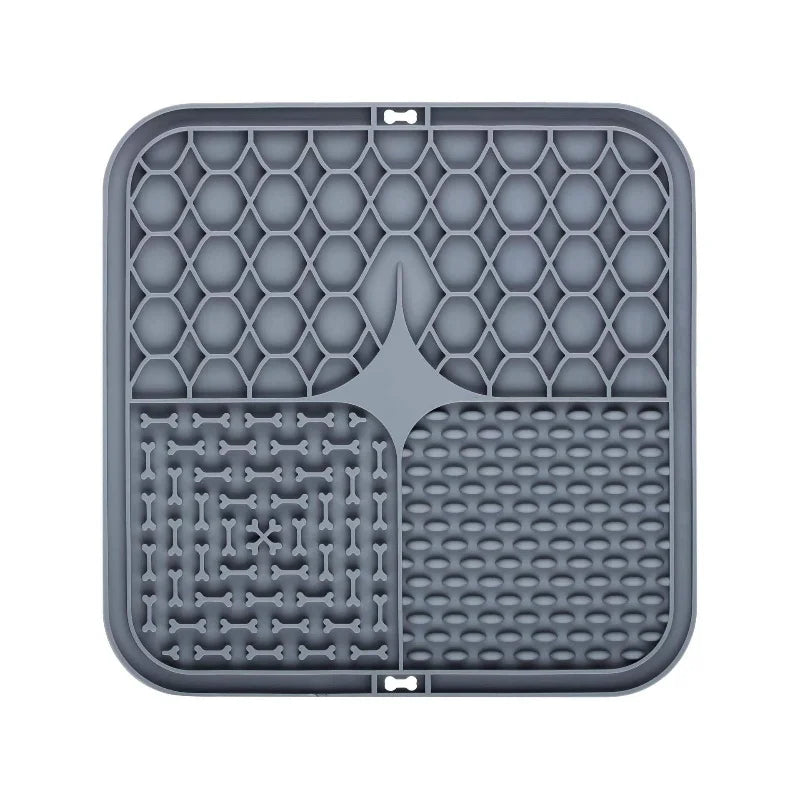 HomePaw Silicone Lick Mat Slow Feeder and Bath Distraction - BPA-free food-safe silicone material