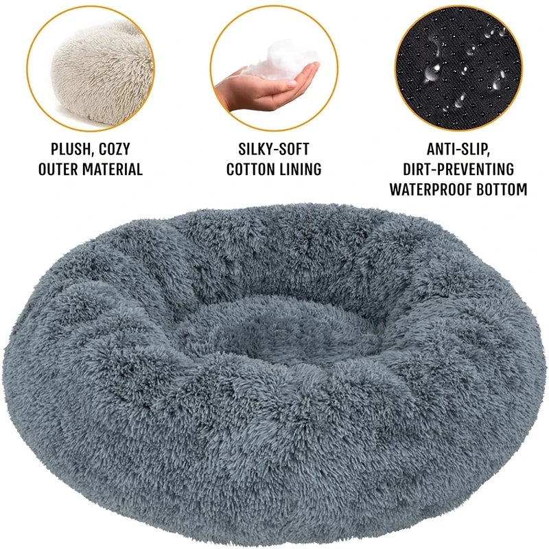 HomePaw Cozy Cloud Cat Bed - water-resistant base and non-slip underside