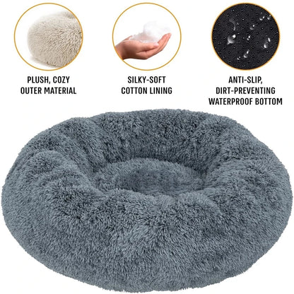 HomePaw Cozy Cloud Cat Bed - water-resistant base and non-slip underside