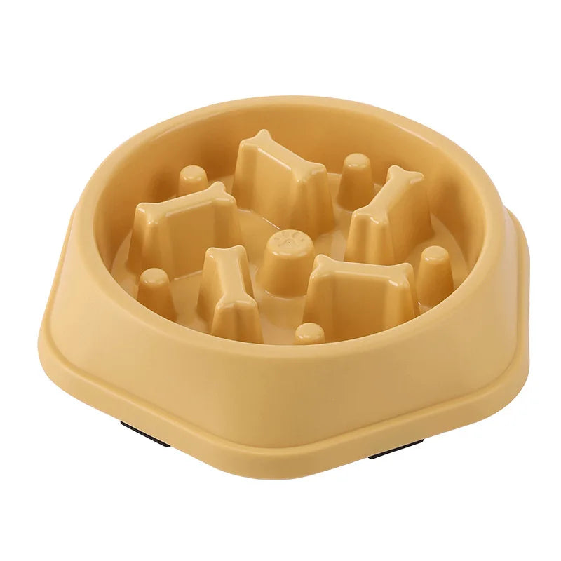 Bone Slow Feeder Dog Bowl