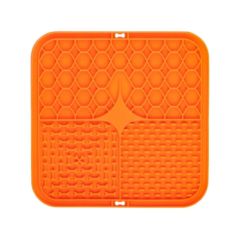 HomePaw Silicone Lick Mat Slow Feeder and Bath Distraction - dishwasher safe and easy to clean