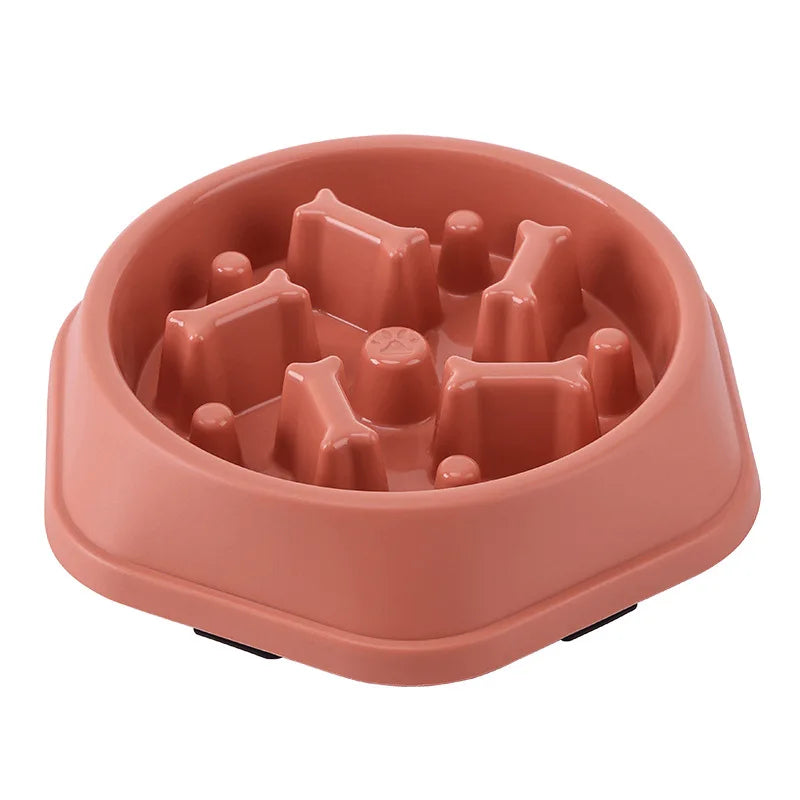 Bone Slow Feeder Dog Bowl